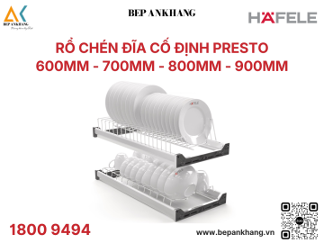 Bộ rổ chén đĩa cố định Hafele 800mm KOSMO PRESTO 544.40.013